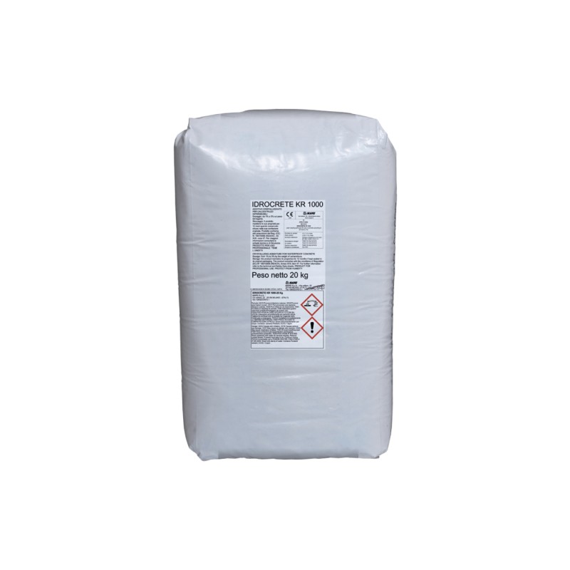 Mapei Idrocrete KR1000 hidrofill komponensekből készült por keverék