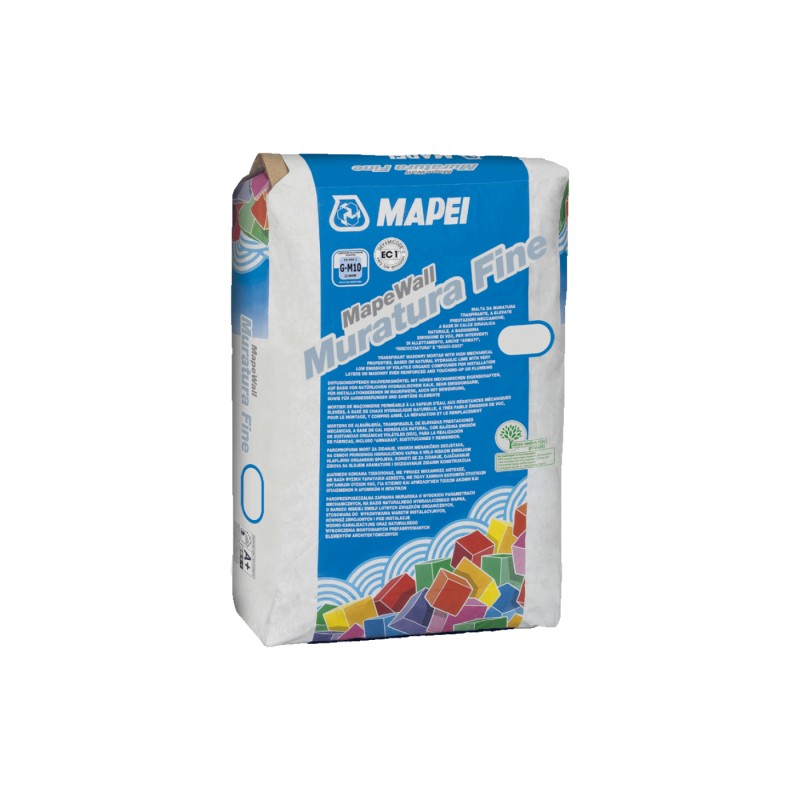 Mapei Mapewall Muratura Fine Cement és hidraulikus mész felhasználásával készült falazóhabarcs 25 kg